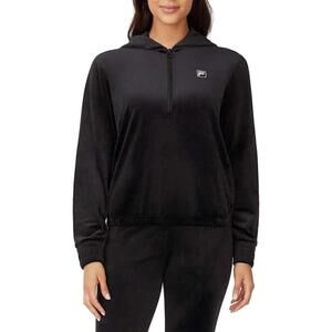 Fila Womens Velour Half Zip Pullover Size M